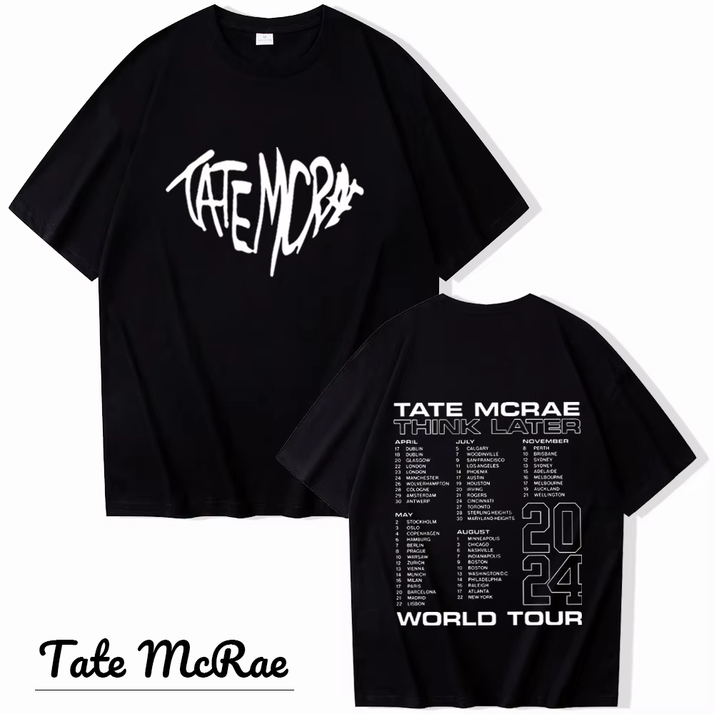 ใหม่ เสื้อ " ❤Tate McRae "  | Tate McRae ผ้าCotton 100% T-Shirt ใส่ได้ ทั้ง ชาย ใส่สบาย ไม่หด ไม่ย้