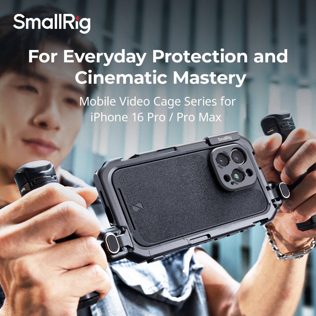 Smallrig Mobile Video Cage / Dual Handheld Kit สําหรับ i-Phone 16 Pro /Pro Max #