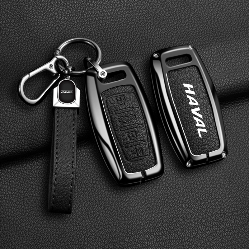 [มีจําหน่าย]เคสกุญแจรถโลหะผสมสําหรับHaval H6 Jolion H2 H2s H1 2022 2023 H5 M4 H9 หนังโลหะผสมคุณภาพสูง 3 สี