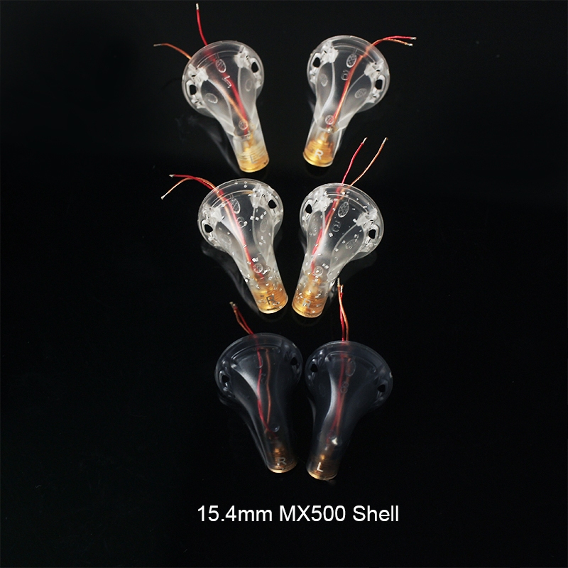 ฝาครอบหูฟัง 15.4 มม. คู่ MX500 เปลือกรูปหู Diy MX500 con Base MMCX อุปกรณ์เสริมรูปหู