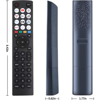 ทดแทนสําหรับ Hisense android สมาร์ททีวีรีโมทคอนโทรลเข้ากันได้กับ Hisense VIDAA TV 40A4KV 32A4KV 43A4KV - ไม่ต้องตั้งค่า