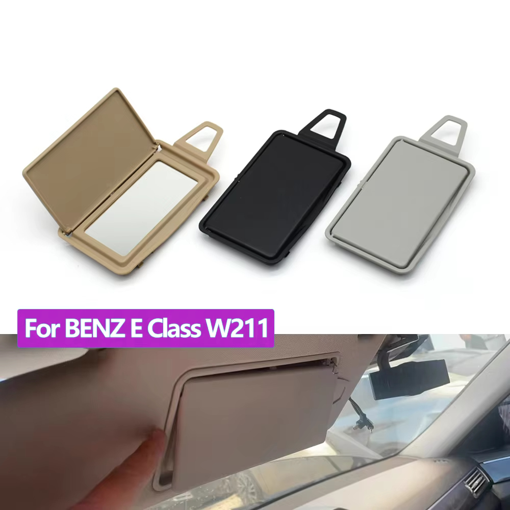 W211 ภายในรถ Sun Shade Visor แต่งหน้ากระจกเครื่องสําอางสําหรับ Mercedes Benz E Class 2003-2008 E320 E350 E500 E550