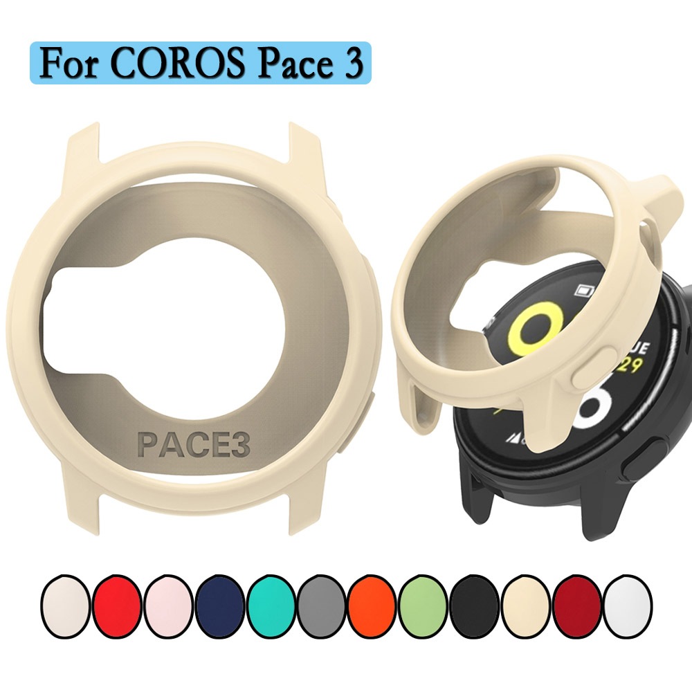 เคสซิลิโคนอ่อนนุ่มสําหรับ COROS PACE 3 ฝาครอบป้องกันสร้อยข้อมือ Super Light นาฬิกาตกแต่งสําหรับ COROS PACE 3 นาฬิกา Shell