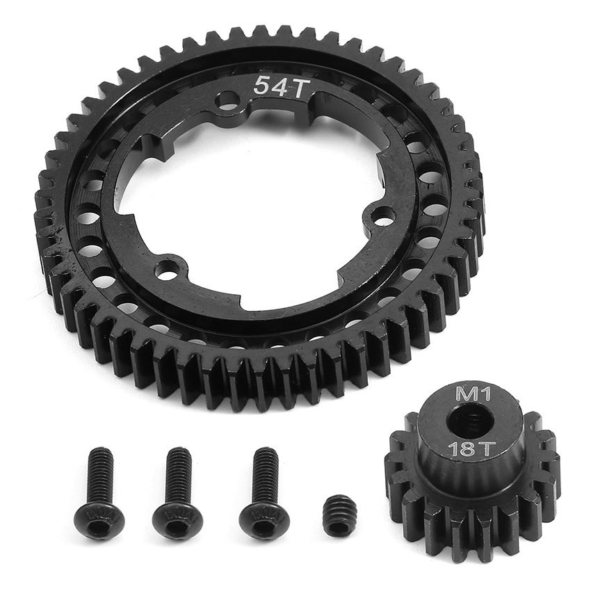 เหล็กแข็ง 46T 50T 52T 54T M1 Spur Gear สําหรับ Traxxas Maxx 1/10 E-REVO 2.0 VXL