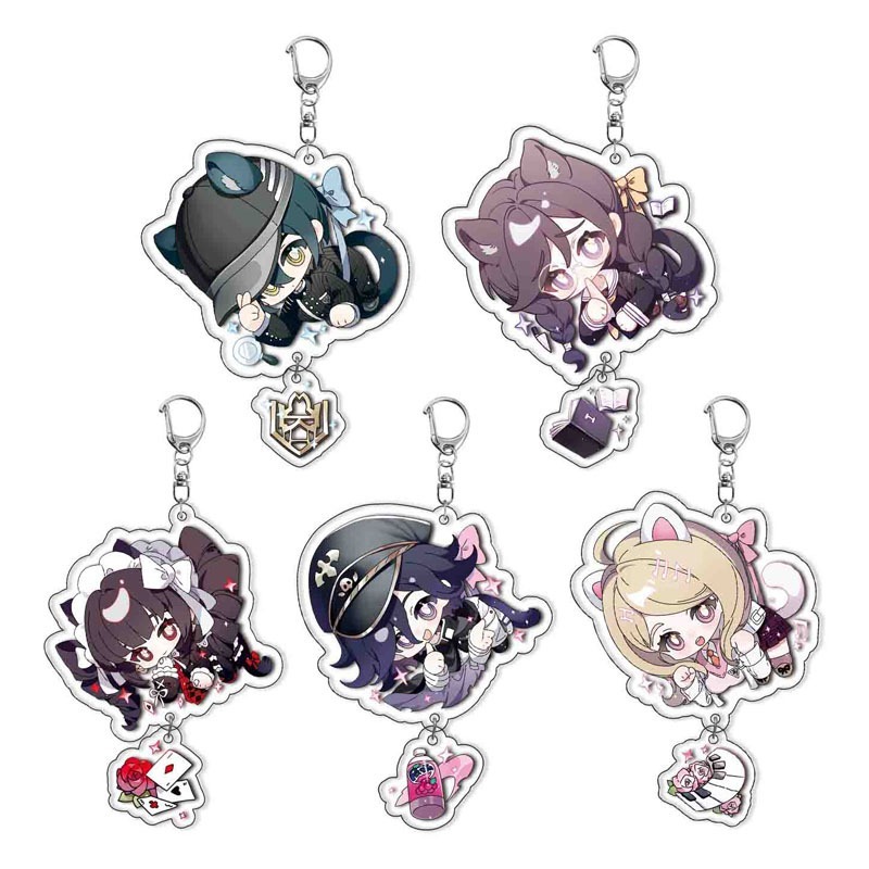 อะนิเมะ Danganronpa ตัวเลข Kokichi Oma Saihara Shuichi Kaede Akamatsu จี้รูปอะคริลิคพวงกุญแจคอลเลกชันชุดของขวัญคอสเพลย์