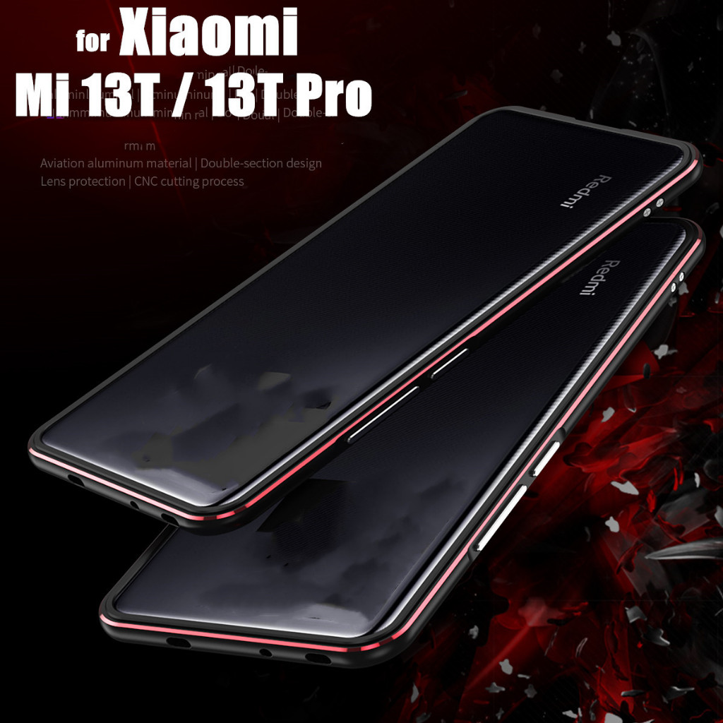 Bumper Case For Xiaomi Mi 13T Mi13T Pro Aluminum metal Frame Slim Cover Case & Carmera Protector