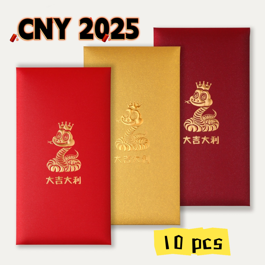 Angpow Packet 2025 Red Packet ซองงู เงิน Cny Angpao Packet ตรุษจีน Angpau Big Ang Bao โลโก้การพิมพ์ที่กําหนดเอง อ่าง Pow Hong Bao