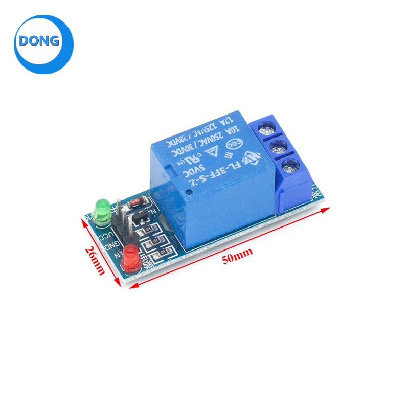 โมดูลรีเลย์ 1 ช่อง 5V 12V 24V 10A รีเลย์ระดับต่ํา พร้อมไฟแสดงสถานะ