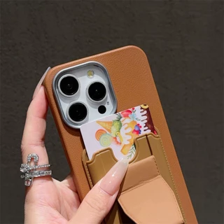Iphone 15 Pro Max 16 Plus 14 13 12 11 XS SE 2020 หนังการ์ดกระเป๋าสตางค์ Stand Case Cover