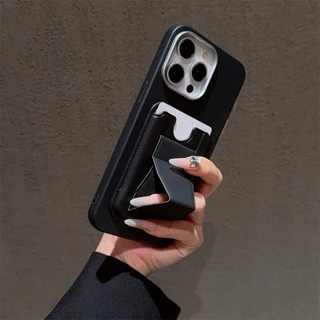 Iphone 15 Pro Max 16 Plus 14 13 12 11 XS SE 2020 หนังการ์ดกระเป๋าสตางค์ Stand Case Cover