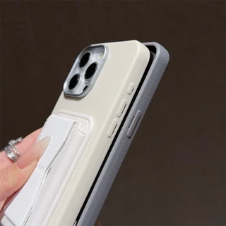 Iphone 15 Pro Max 16 Plus 14 13 12 11 XS SE 2020 หนังการ์ดกระเป๋าสตางค์ Stand Case Cover