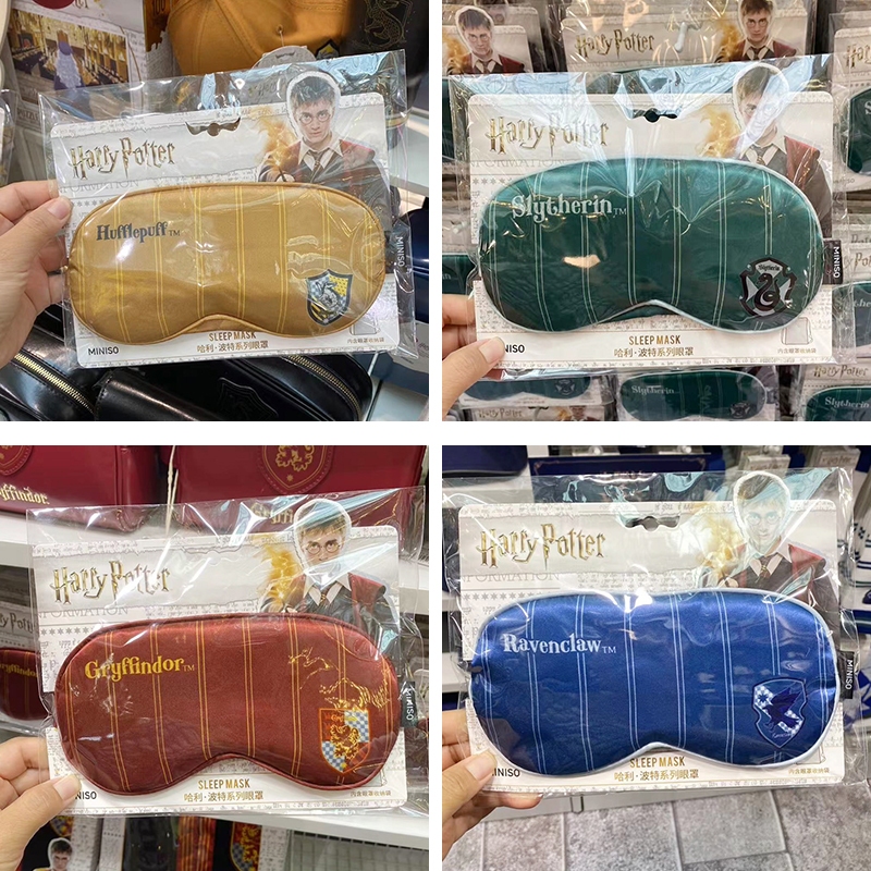 Miniso Harry Potter 眼罩Gryffindor Slytherin Ravenclaw Hufflepuff