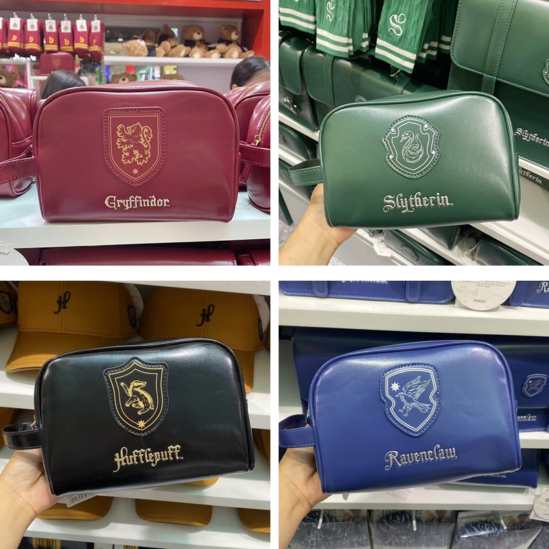 Miniso Harry Potter方形手提化妆包Gryffindor Slytherin Ravenclaw Hufflepuff