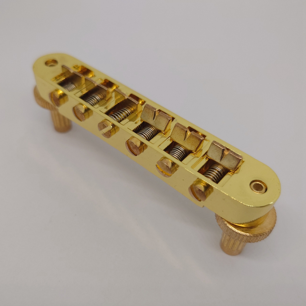 Tune-o-matic สะพานสายกีตาร์ไฟฟ้า สีทอง โครเมี่ยม แบบเปลี่ยน สําหรับ Gibson LP SG Style 6 สาย