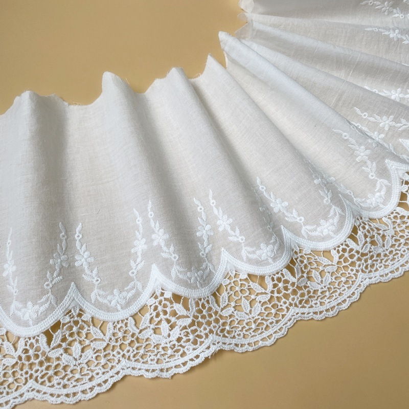 แนะนำ ผ้าม่าน 1ขนาดกลวงผ้าฝ้ายเย็บปักถักร้อยลูกไม้กว้าง22เซนติเมตรผ้าม่านกระโปรงเหมแขนอุปกรณ์จัดงานแต่งงานทําเองอุปกรณ์ตกแต่ง ราคาพิเศษ มีเก็บเงินปลายทาง