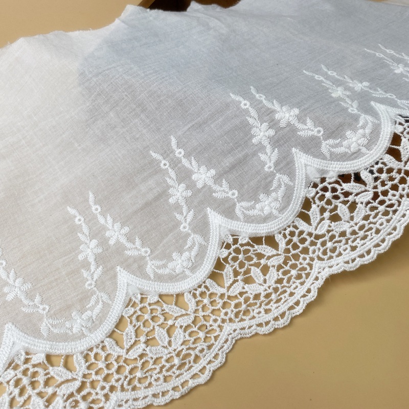 แนะนำ ผ้าม่าน 1ขนาดกลวงผ้าฝ้ายเย็บปักถักร้อยลูกไม้กว้าง22เซนติเมตรผ้าม่านกระโปรงเหมแขนอุปกรณ์จัดงานแต่งงานทําเองอุปกรณ์ตกแต่ง ราคาพิเศษ มีเก็บเงินปลายทาง