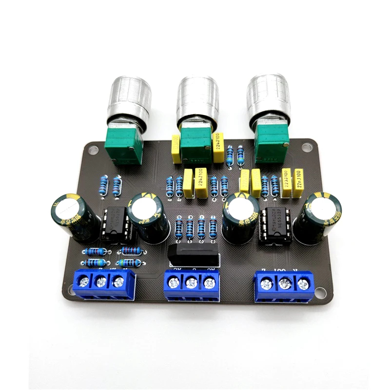 Dual NE5532 โทนสเตอริโอ Preamplifier บอร์ดเสียง HiFi Amprifier Equalizer Preamp Treble Bass Tone Control Pre Amplifier