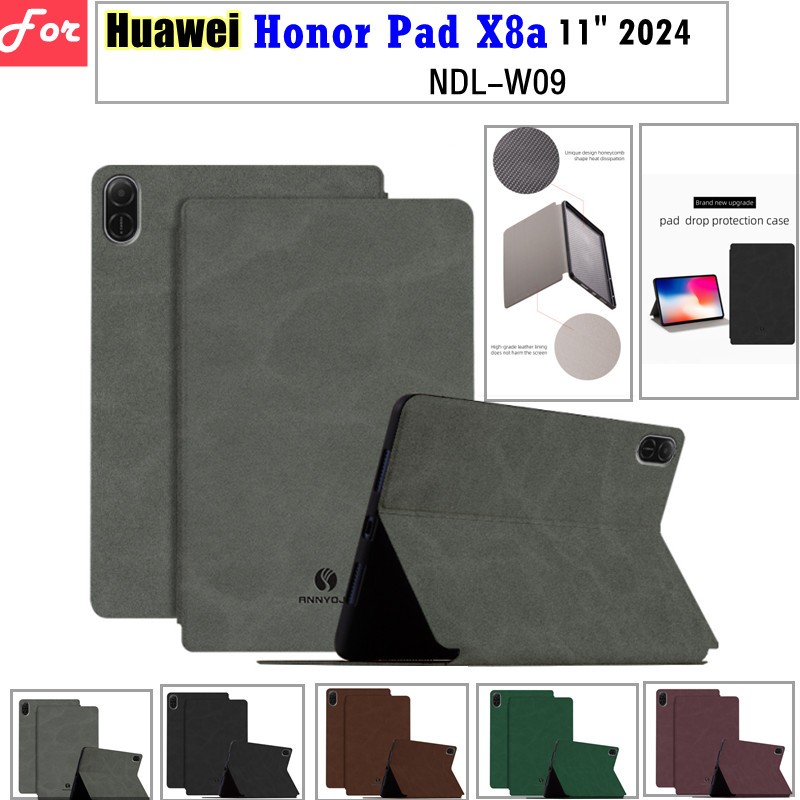 สําหรับ Huawei Honor Pad X8a LTE 11 "2025 X8A X8 a NDL-W09 11 นิ้ว 2024 แฟชั่นแท็บเล็ตกรณีแม่เหล็กฝา