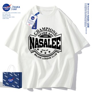 ✨สินค้าพร้อมส่ง✨เสื้อยืดคอกลมลายร่วมกับ NASA ใส่ได้ทั้งชายแล…