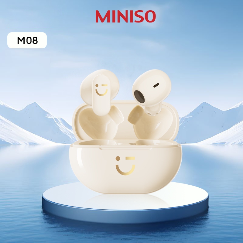 MINISO M08 หูฟังบลูทูธไร้สาย TWS เสียง HiFi ควบคุมแบบสัมผัส สําหรับเล่นเกม
