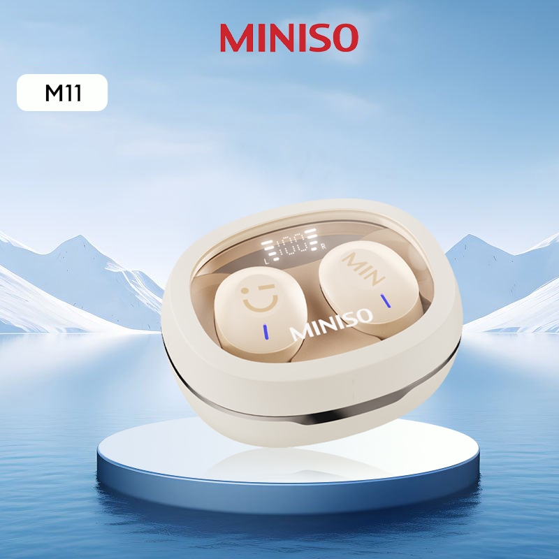 MINISO M11 หูฟังบลูทูธไร้สาย IPX4 กันน้ํา ลดเสียงรบกวน ความล่าช้าต่ํา สําหรับเล่นเกม