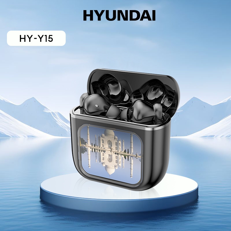 Hyundai HY-Y15 หูฟังบลูทูธ HIFI เสียงรอบทิศทางคุณภาพ HD Call Smart Touch กันน้ํา