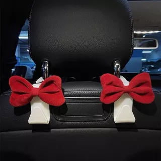 คุณภาพสูง Bowknot รถที่นั่งกลับ Hooks รถ Headrest Organizer แขวน Auto Decor ตกแต่งรถ