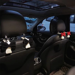 คุณภาพสูง Bowknot รถที่นั่งกลับ Hooks รถ Headrest Organizer แขวน Auto Decor ตกแต่งรถ