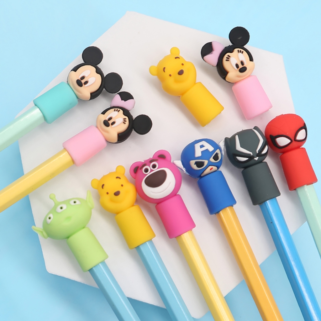 Disney ฝาครอบป้องกันดินสอ, ซิลิกาเจลอุปกรณ์นักเรียนหมวกปากกา