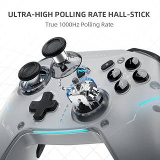 Machenike G5 Pro Series คอนโทรลเลอร์เกมแพดไร้สาย, Hall Linear Trigger ปุ่มกล 6 แกน Gyroscope การเชื่อมต่อ Tri-Mode สําหรับสวิตช์ไอน้ํา Windows PC แท็บเล็ตสมาร์ททีวี