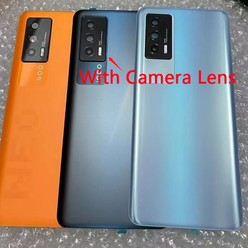 ฝาหลังใหม่สําหรับ Vivo iQOO Neo 5/V2055A.iQOO Neo3 5G/	V1981a ฝาครอบแบตเตอรี่ด้านหลังประตูพร้อมเลนส์กล้อง