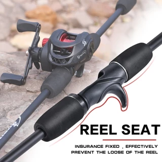 Sougayilang เบ็ดตกปลา Reel Line Lure ชุดหล่อ 1.8M 5-10LB 7.2:1 รอก BC เบ็ดตกปลา UL Carbon ครบชุด