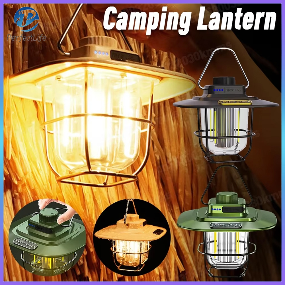 【Hot Sale】4500mAh ไฟ LED Camping Light Stepless Dimming ไฟฉุกเฉินแบบพกพากันน้ำแบบชาร์จไฟได้สำหรับค่ายเดินป่ากลางแจ้ง