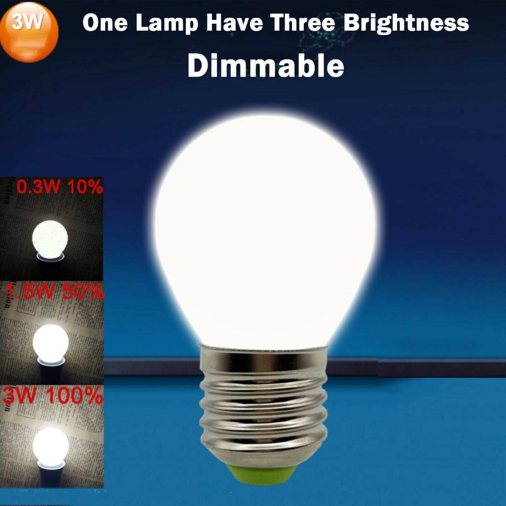 หรี่แสงได้ 3W Globe หลอดไฟ LED E27 220V E26 3000K Warm White โคมไฟตกแต่ง Homekit สําหรับห้องนอนและห้องนั่งเล่น