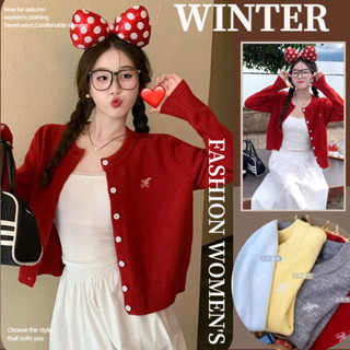 NZN เสื้อดีไซน์ปักสตรีแฟชั่นเกาหลี เสื้อสเวตเตอร์ถักถักนิตติ…