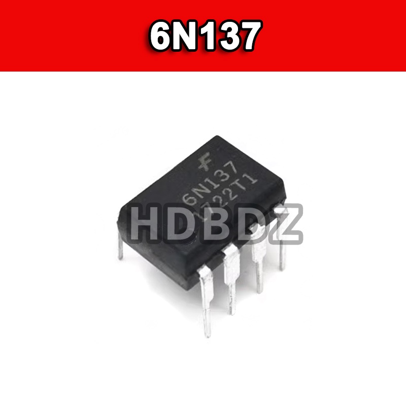 5~10PCS 6N137  DIP-8 Speed Photoelectric Coupler ชิป IC EL6N137