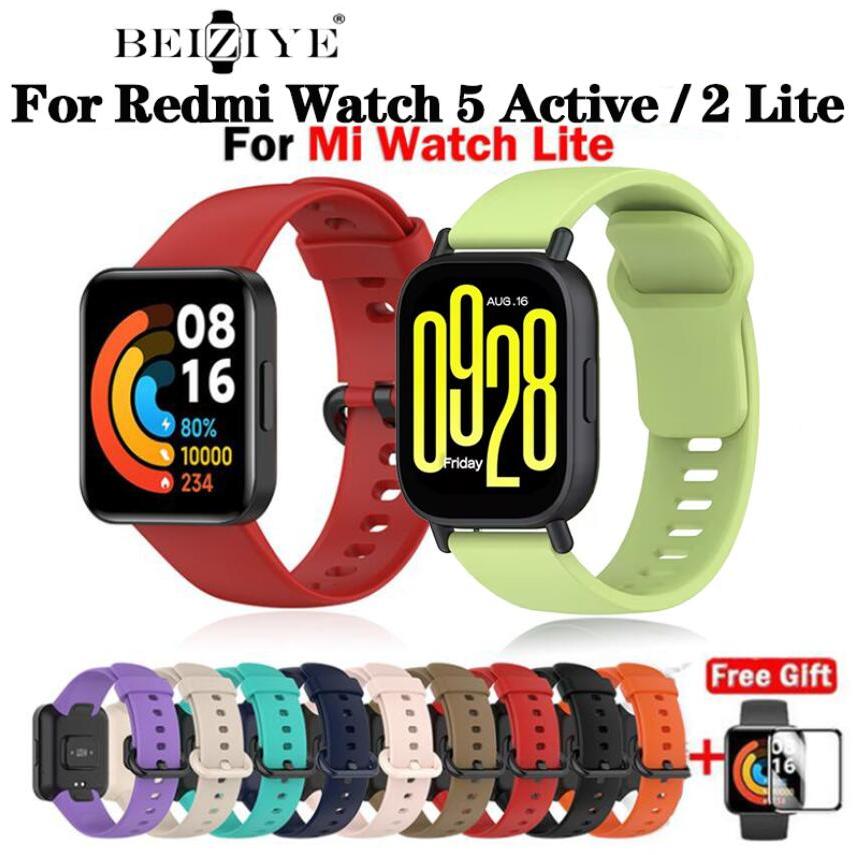 ( beiziye ) For redmi watch 5 lite /watch 2 lite นาฬิกาอัฉริยะ สายนาฬิกาซิลิโคน สำหรับ xiaomi mi wat