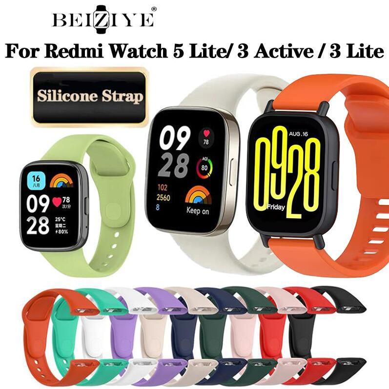 สายนาฬิกาข้อมือซิลิโคน แบบนิ่ม สําหรับ Xiaomi Redmi Watch 3 Redmi Watch 3 Active Lite Watch 4 Redmi Watch 5 Active/5 Lite