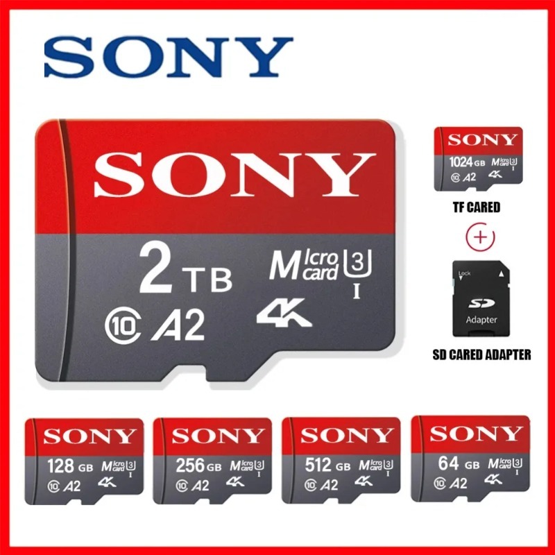 Original 2TB SONY Ultra Micro SD/TF แฟลชการ์ดหน่วยความจํา 256GB 1TB 512GB Micro SD การ์ด 64GB 128 GB MicroSD Dropshipping สําหรับโทรศัพท์