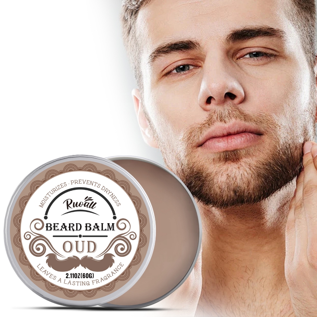 Mens Beard Balm Nourishing Treatment Cream 60g Ebony Beard Balm