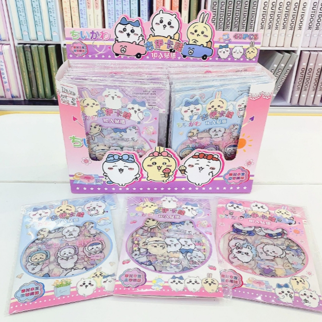10 แผ่น/1 แพ็ค น่ารัก Chiikawa Hachiware Usagi สไตล์สุ่มการ์ตูนสติ๊กเกอร์กันน้ำของขวัญเครื่องเขียนสำหรับนักเรียน