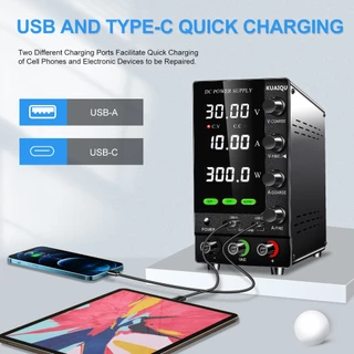 Kuaiqu อัพเกรดใหม่ SPS-C3010S แหล่งจ่ายไฟ DC 30V 60V 120V OCP + OVP ป้องกัน USB TYPE-C อินเทอร์เฟซการชาร์จอย่างรวดเร็ว