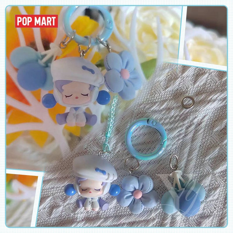 Pop Mart POP BEAN POP BEAN เม็ดน่ารัก Shanghai Limited SKULLPANDA Meditator sp เม็ดน่ารัก DIY ปะเก็นโทรศัพท์มือถืออุปกรณ์เสริมกระเป๋ากุญแจ