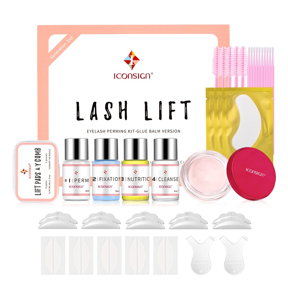 ICONSIGN Eyelash Lift Perming Kit Glue Balm รุ่นอัพเกรดสําหรับเครื่องมือแต่งหน้าเคลือบขนตาและคิ้ว