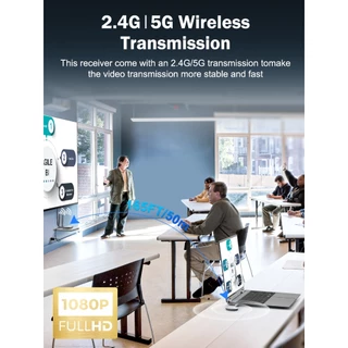 Lemorele G52R1 【พร้อมส่ง】Wireless video transmission HDMI transmitter receiver ไร้สาย เชื่อมต่อกล้องแล็ปท็อป กล่องรับสัญญาณเพื่อส่งสัญญาณโทรทัศน์ แสดงโปรเจคเตอร์