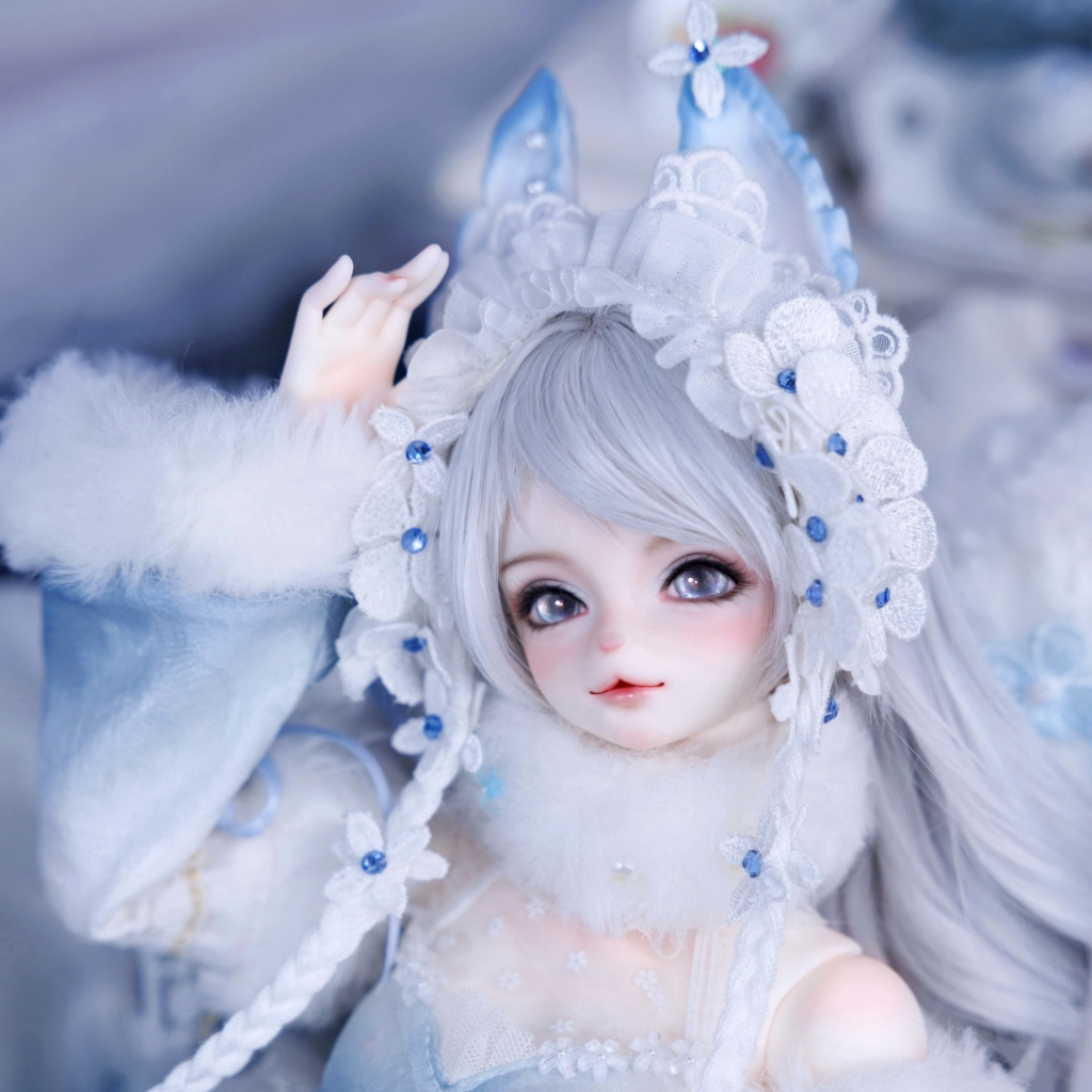 【GEM of Doll】The letter form snow country 1/4 BJD girl Belinda human/fox fullset