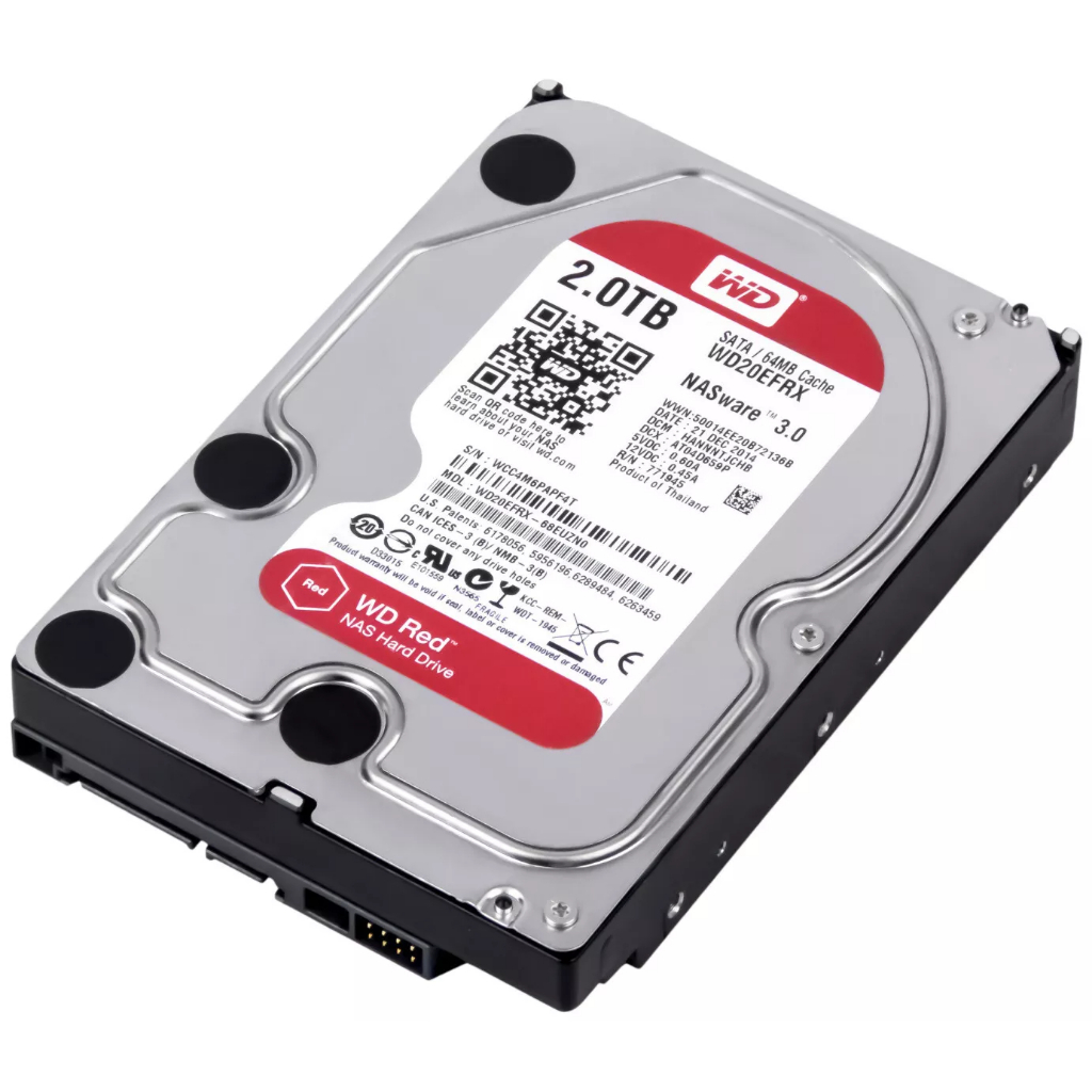 1tb/2tb/3tb/4tb/6tb ไดรฟ์ฮาร์ดดิสก์ WD20EFRX 3.5 64MB 5400rpm NAS ware 3.0 SATA III 6G/s Zol HDD สํา
