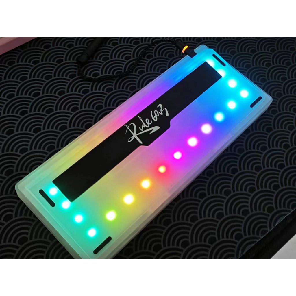 RULE60v3 HHKB/WKL/WK Layout Single/Tri Mode CNC Acrylic Ball Structure Kit คีย์บอร์ดแบบกลไก