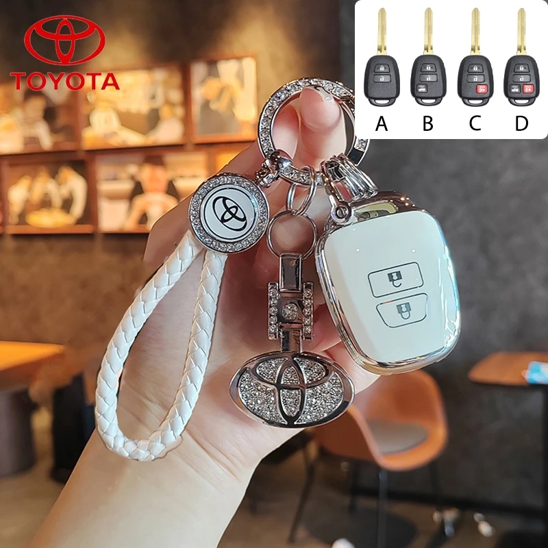 ฝาครอบกุญแจรถโตโยต้า เหมาะสําหรับ Toyota VIOS/VIOS XLE/VIOS GEN4/hiace TPU พวงกุญแจรถ