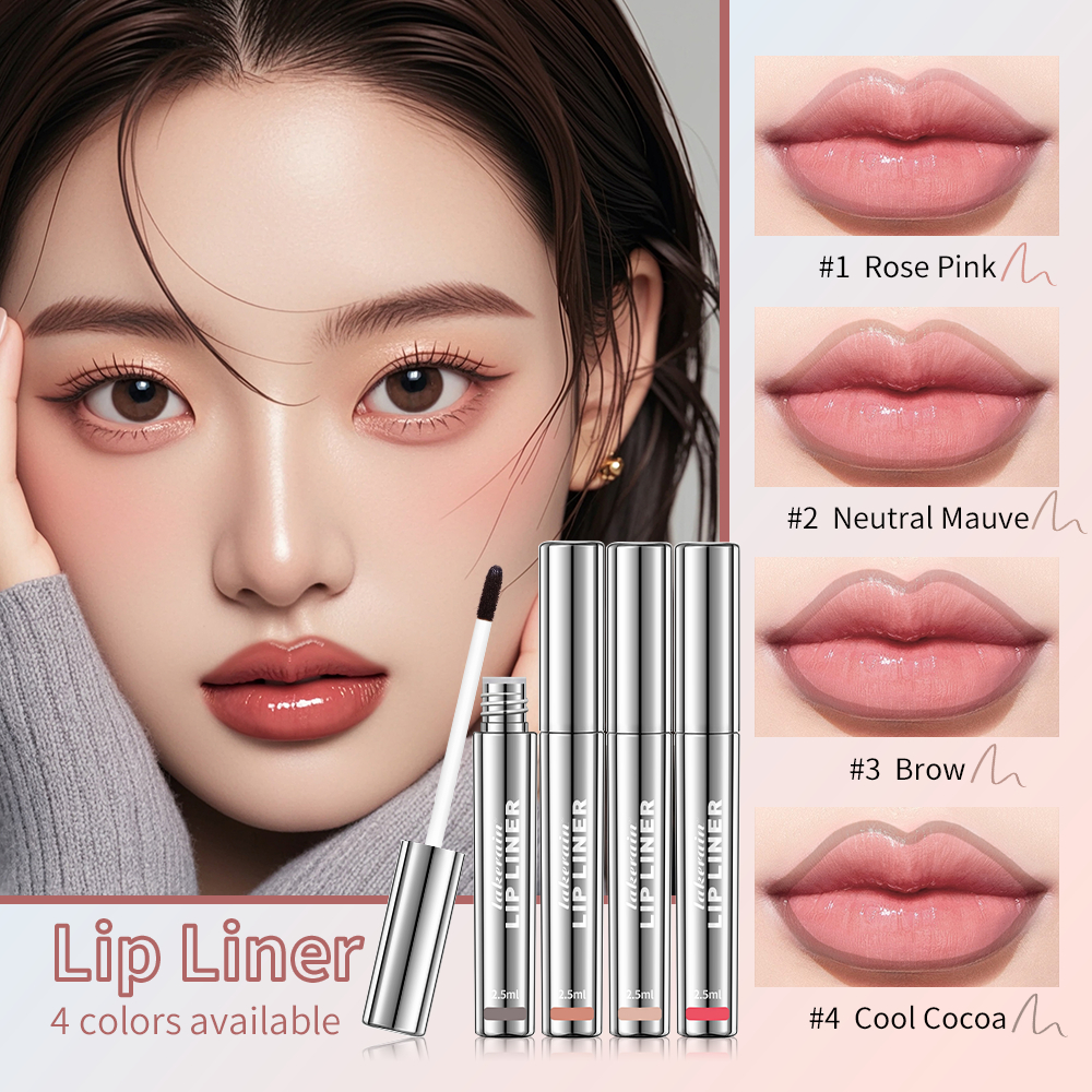 Lakerain Lip Liner,Peel off Lip Liner Tattoo,ติดทนนาน,กันน้ําMatte Lip Tint Brown Contour Tear-off Lips Stainเครื่องสําอาง